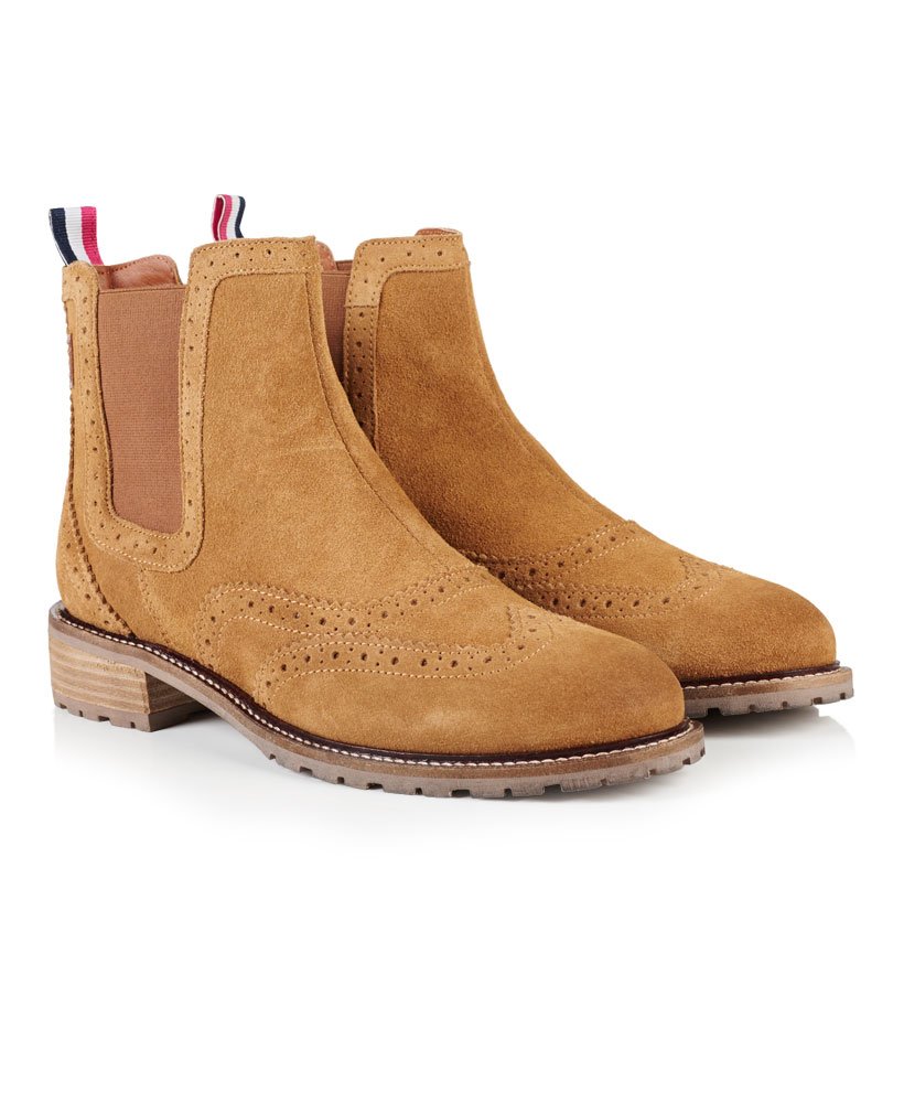 Womens Kings Road Brogue Boots in Tabacco Superdry