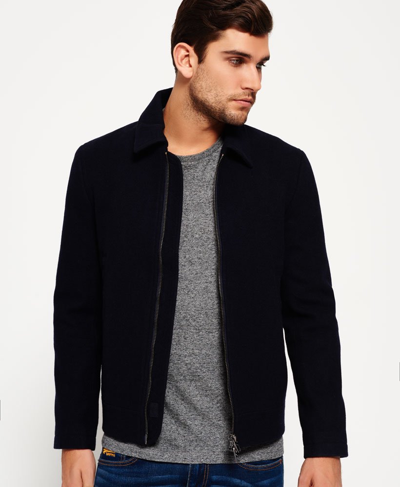 Superdry Nordic Wool Harrington Jacket - Men's Mens Jackets