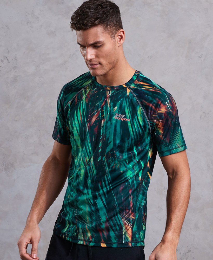 Mens - Active All Over Print T-Shirt in Multi | Superdry