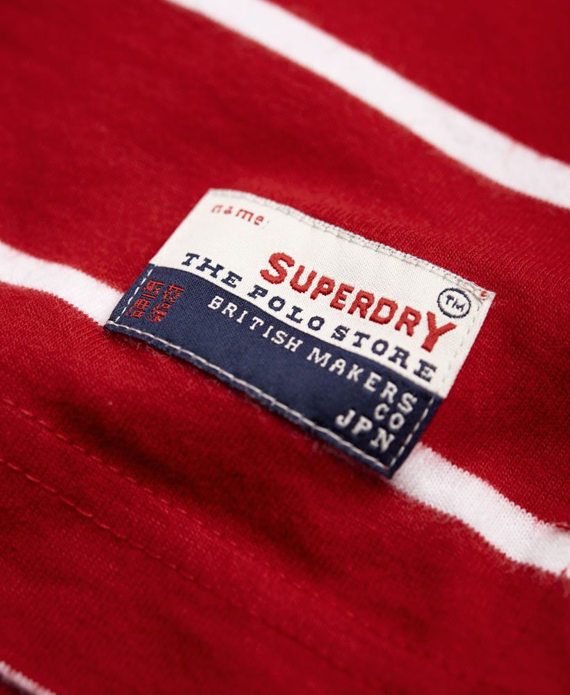 Mens - Retro Sport Horizon Polo Shirt in Red | Superdry