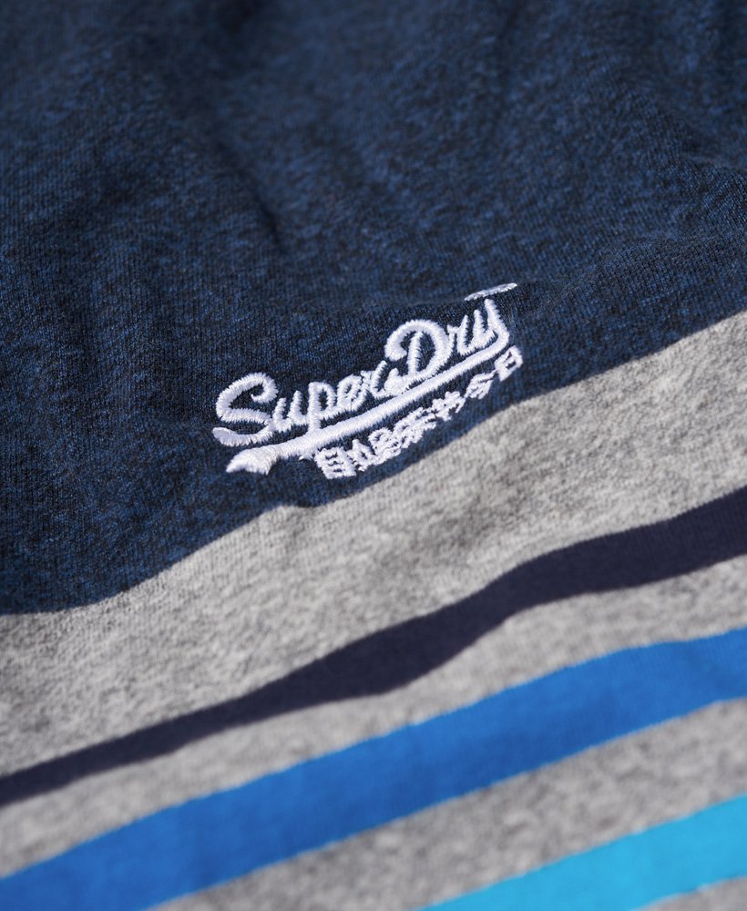 Mens - Orange Label Cali Surf Banner T-Shirt in Navy Marl | Superdry UK