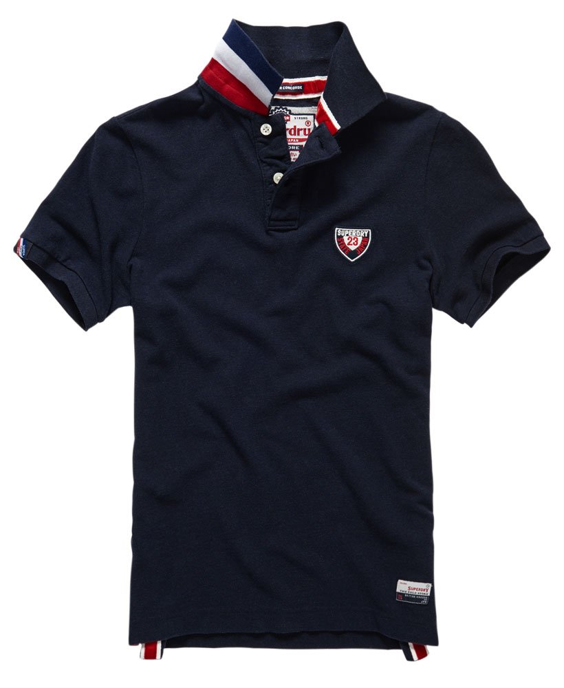 Mens - Super Concorde Polo in Eclipse Navy Marl | Superdry UK