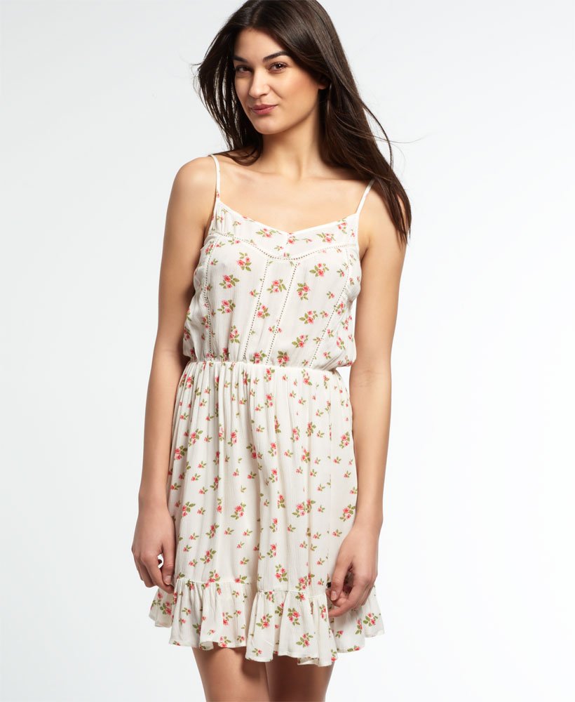 Womens - Summer Girl Cami Dress in White | Superdry UK