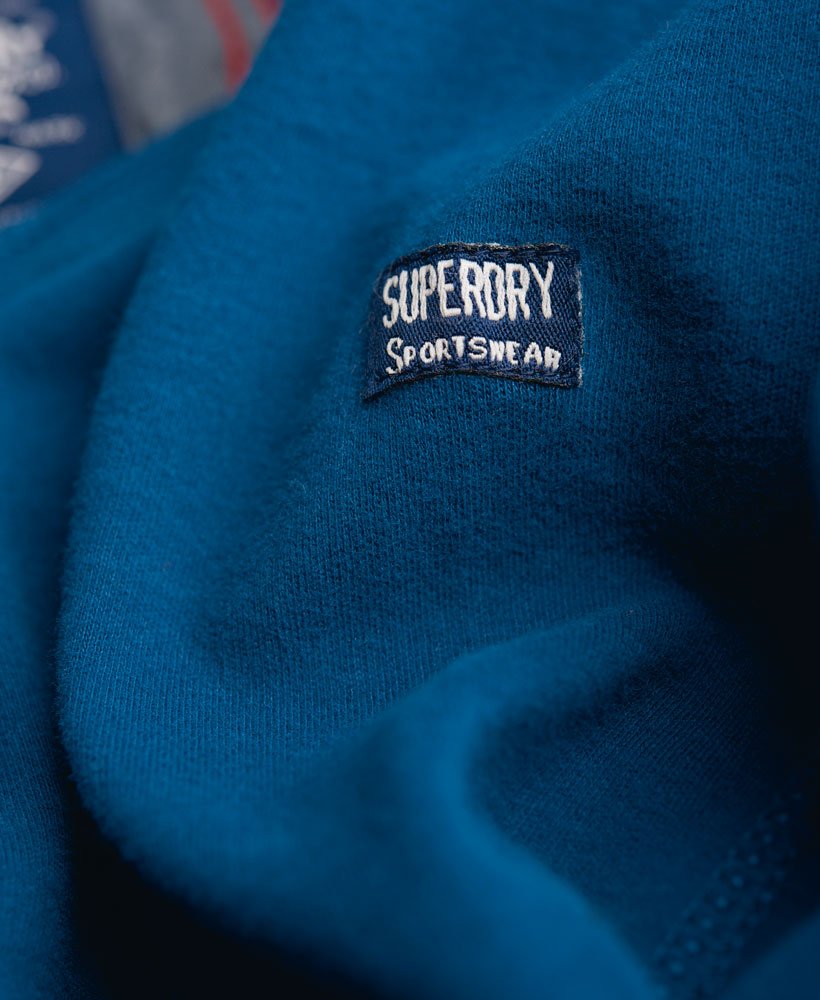 Mens - Heritage Grandad Top in Blue | Superdry