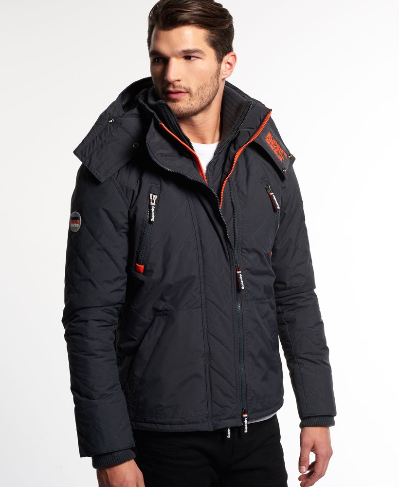 Superdry Quilted Hooded Arctic Wind Yachter Jacket - Men's Jackets