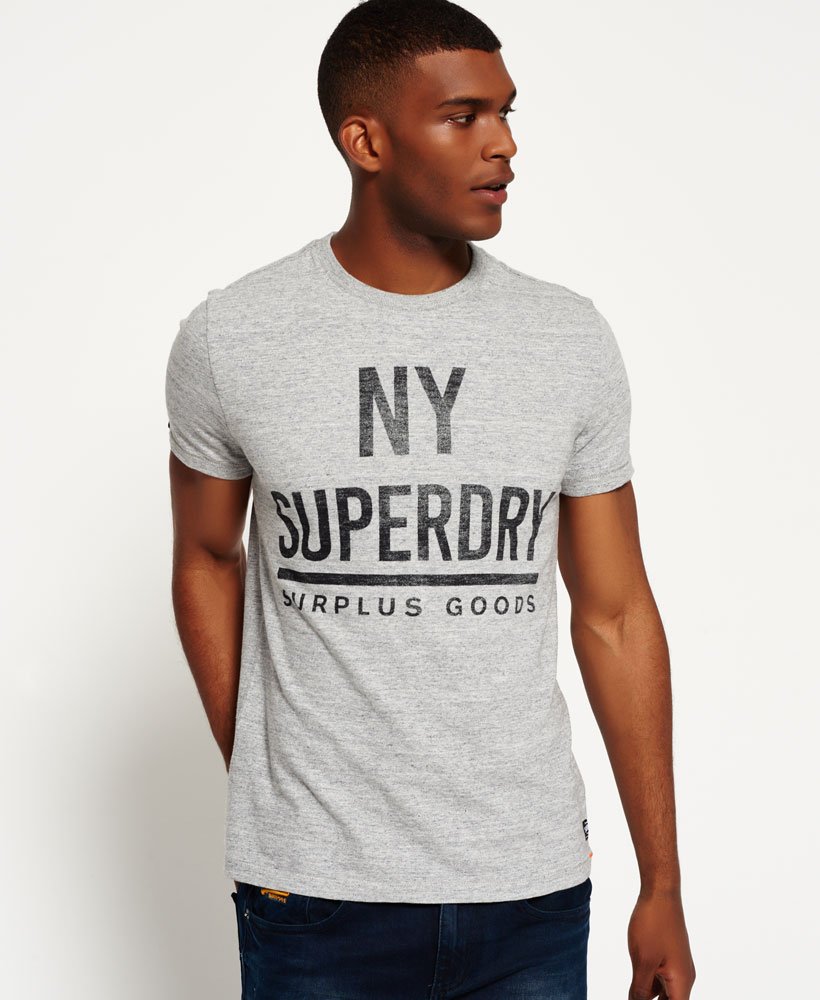 Mens - Surplus Goods Graphic T-shirt in Grey | Superdry UK