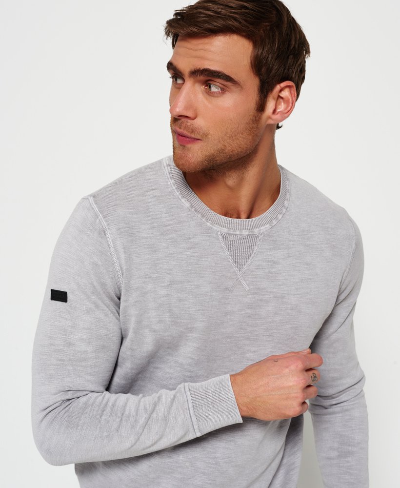 Superdry Garment Dyed L.A Crew Neck Jumper - Men's Sweaters