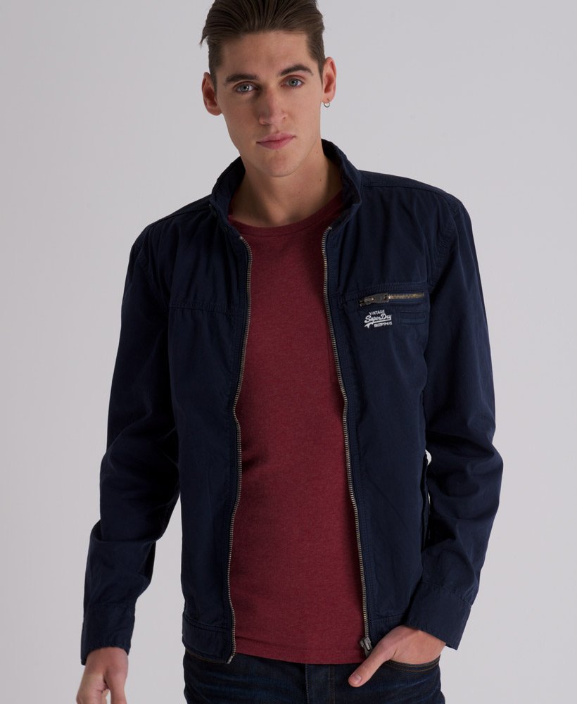 Mens Commodity Harrington in Navy Superdry