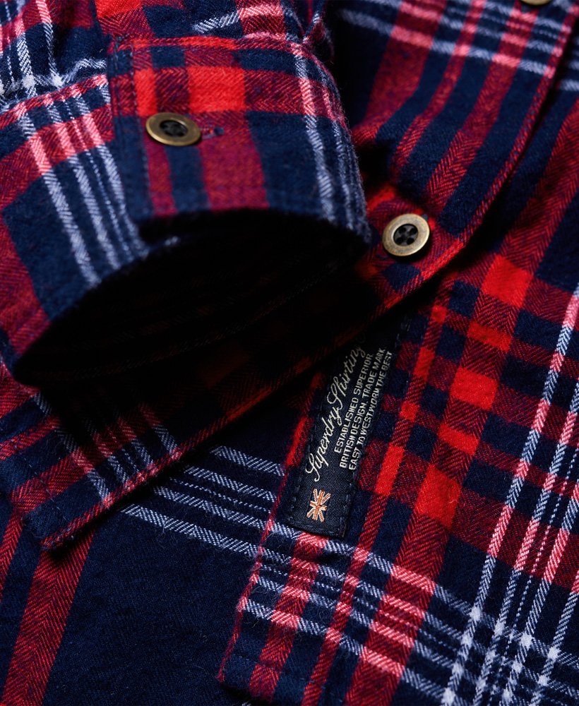 Womens Lumberjack Shirt in Navy/white/red Check Superdry