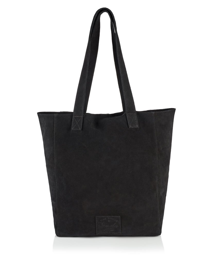 Womens - The Premium Suede Gilmore Tote Bag in Black | Superdry