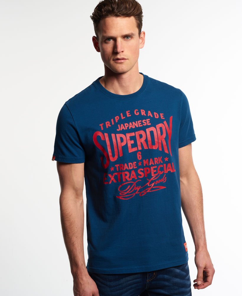 Men's Triple Grade Working T-shirt in Blue | Superdry US
