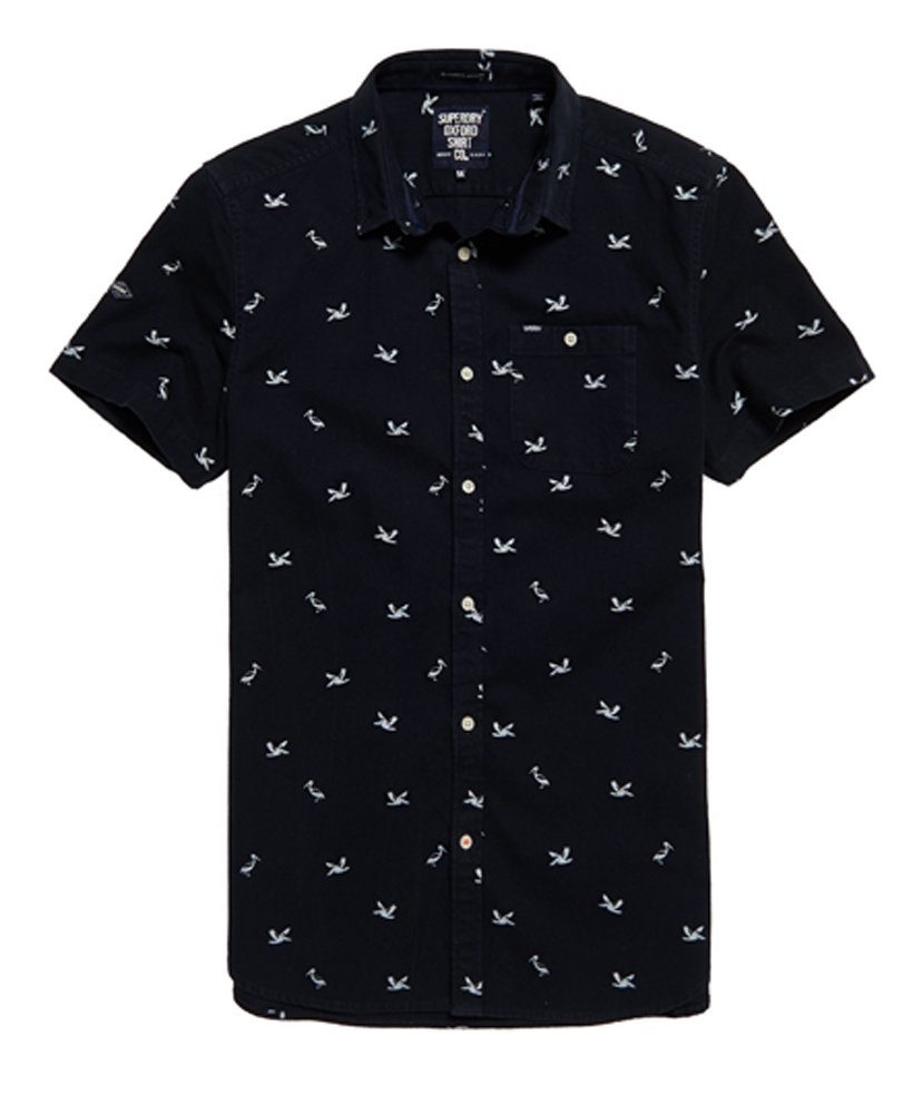 Men's Vacation Oxford Shirt in Navy | Superdry US