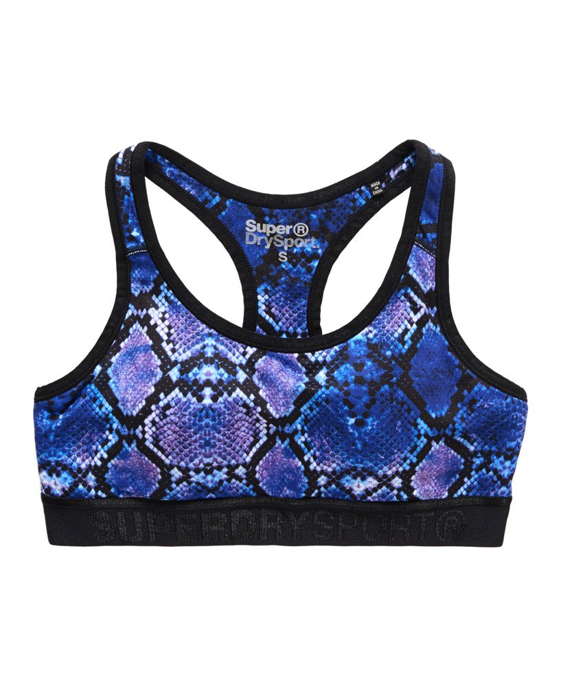 Womens - Core Gym Bra in Blue | Superdry UK
