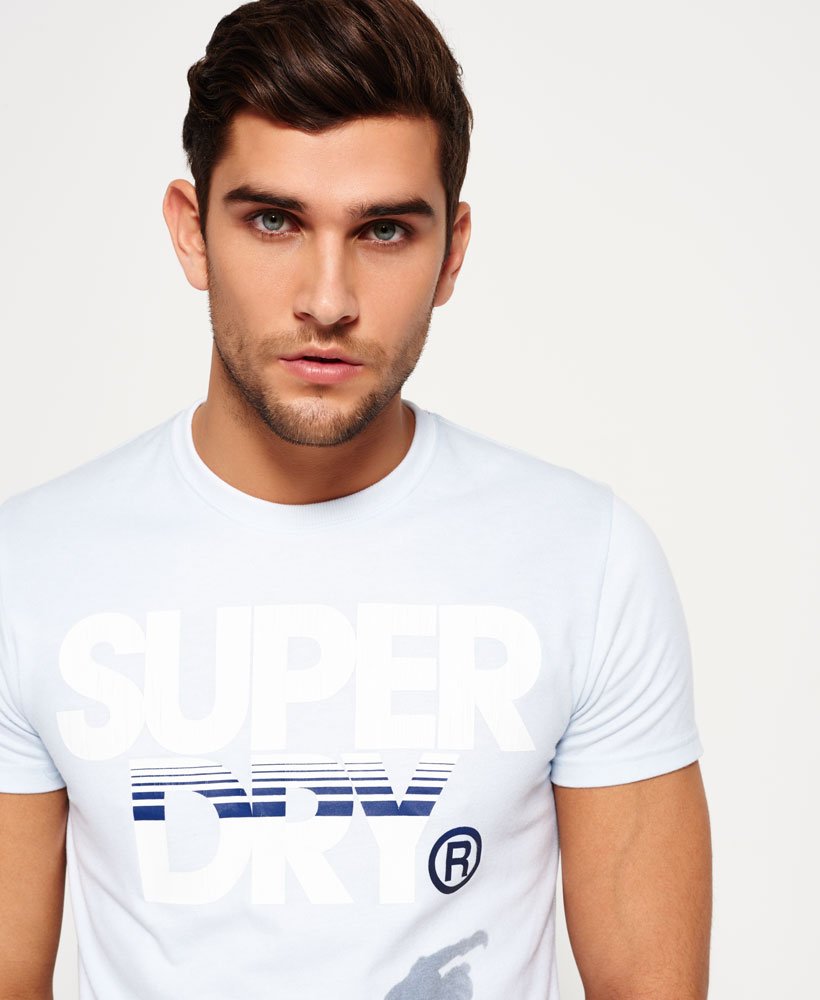 Mens - Black Slope T-shirt in Blue | Superdry