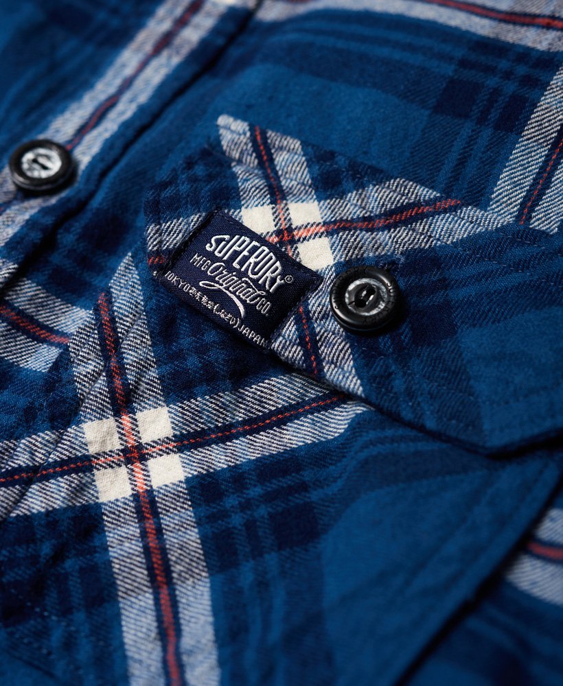 Men's - Lumberjack Shirt in Chromium Blue Check | Superdry UK