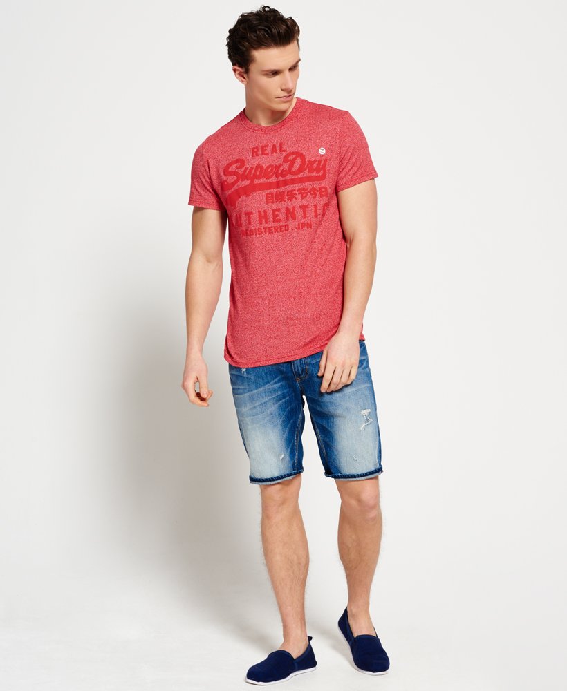 Mens - Vintage Authentic Duo T-shirt in Red | Superdry UK