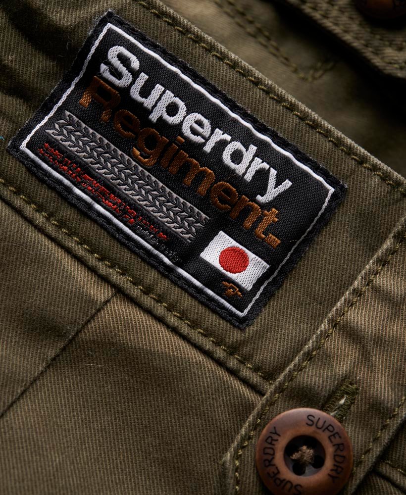 Womens - Military Cargo Boyshorts in Green Olive/camo | Superdry