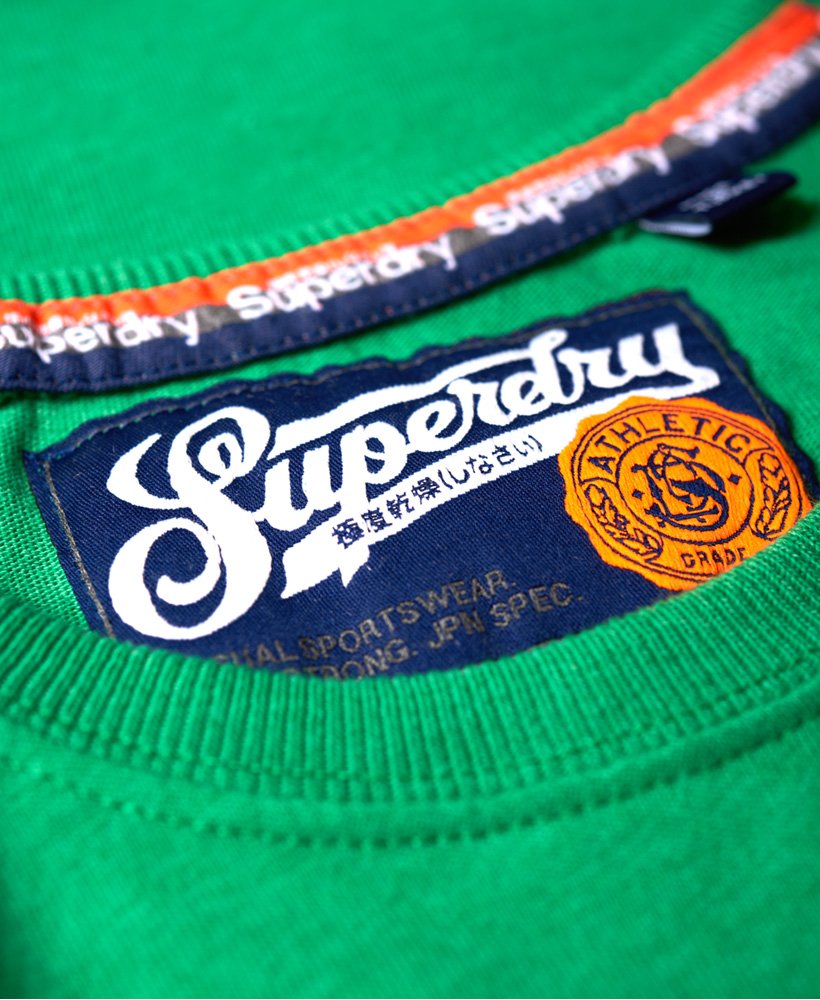 Mens - 054 Major League T-Shirt in Green | Superdry