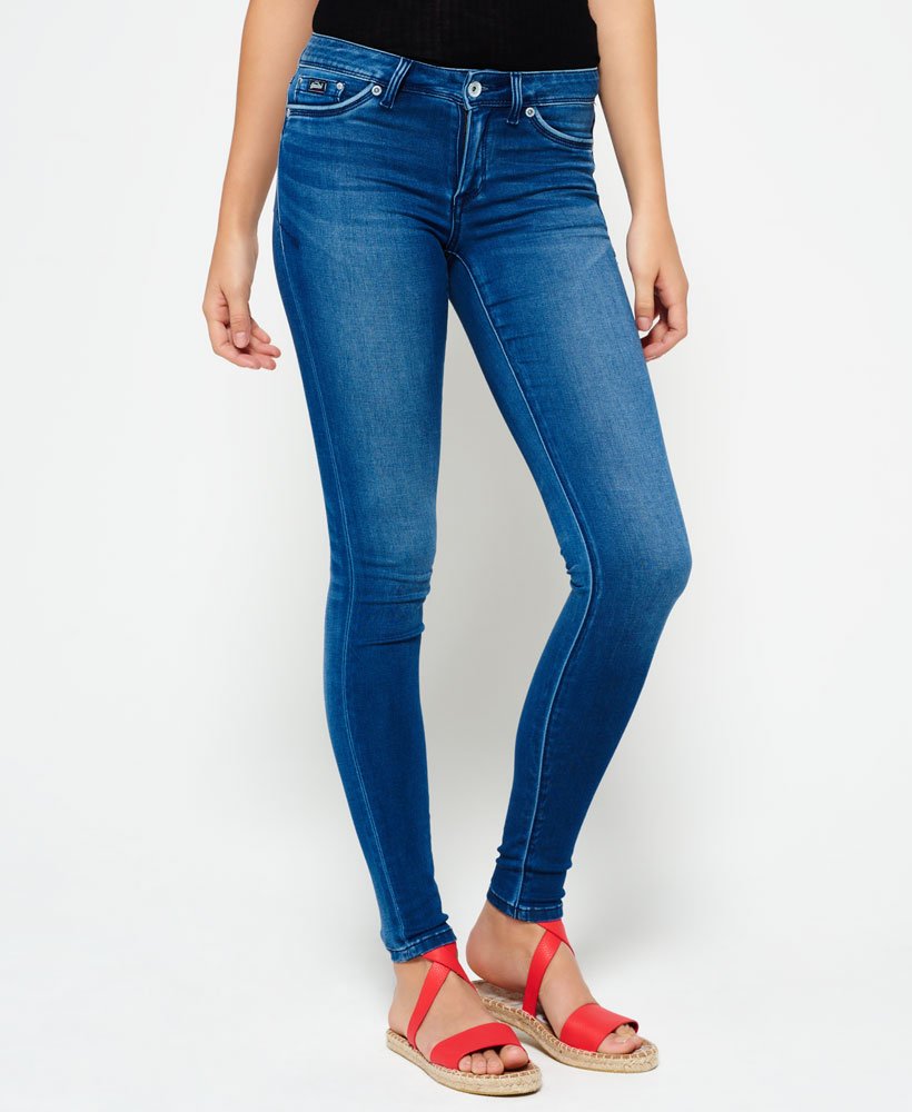 Womens Alexia Jegging Jeans In Blue Superdry Uk