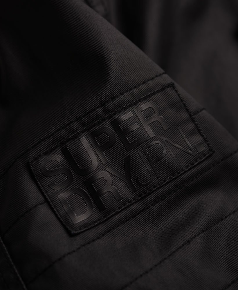 Men's - Moody Slim Racer Jacket in Black | Superdry UK