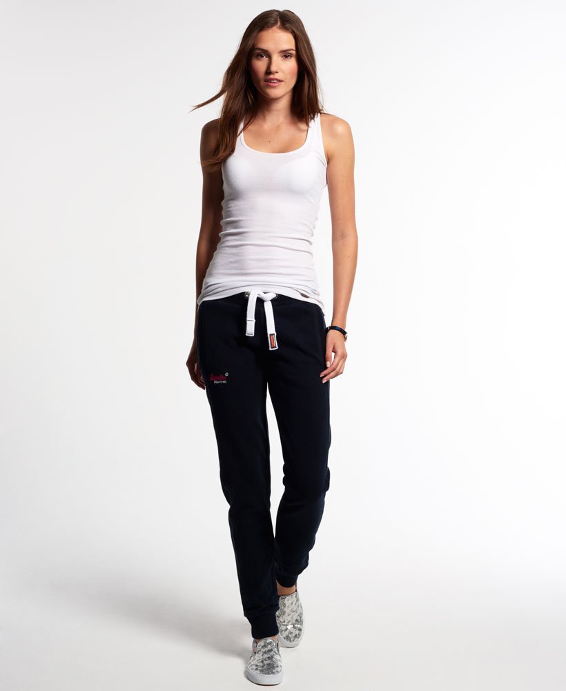 Womens - Slim Fit Joggers in Eclipse Navy | Superdry UK