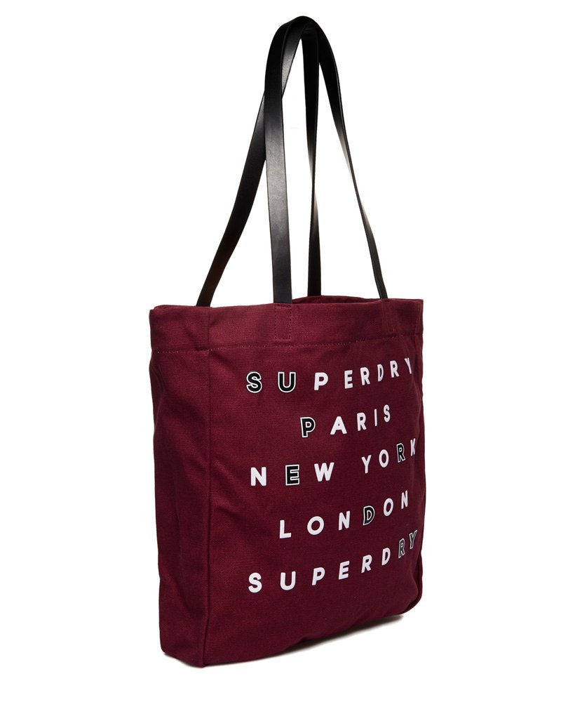 Womens - Etoile Parisian Shopper Bag in Burgundy | Superdry