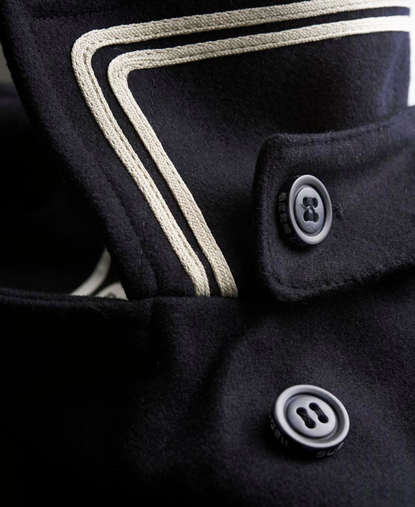 superdry commodity slim pea coat