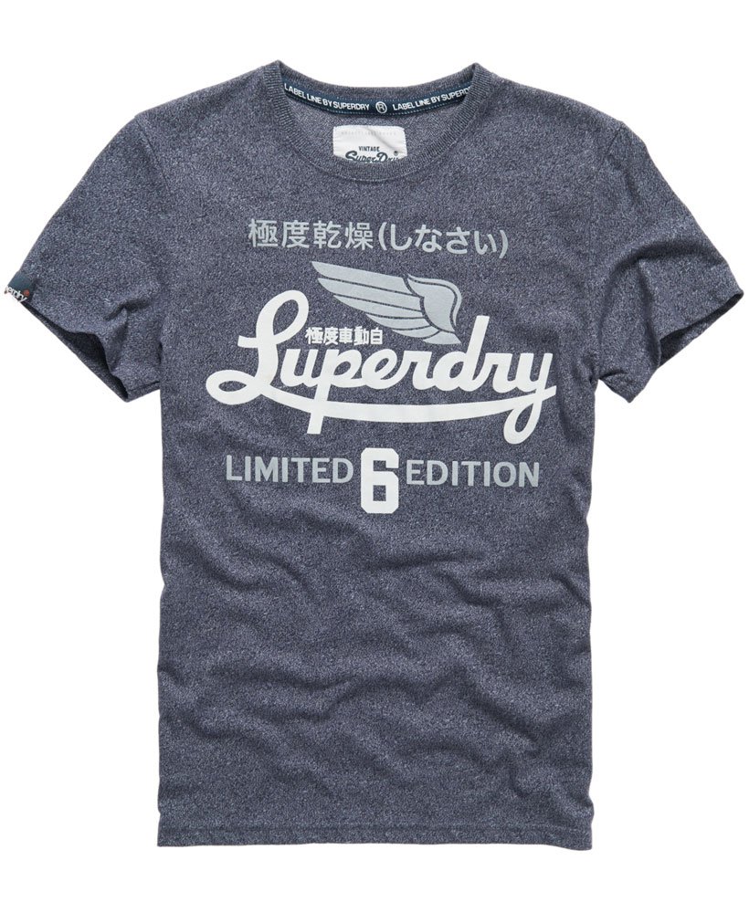 Mens - Icarus Limited T-shirt in Midnight Jaspe | Superdry