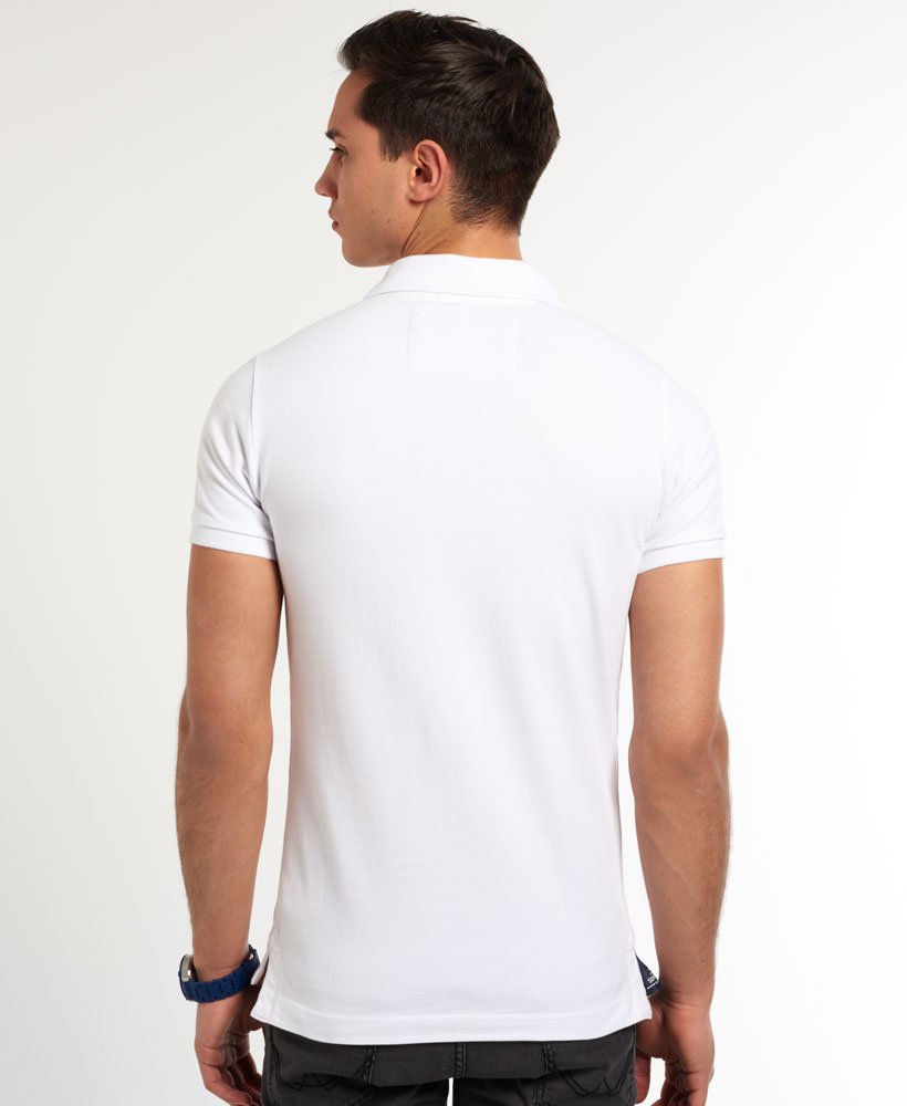 Mens - Core Applique Polo Shirt in Optic | Superdry UK