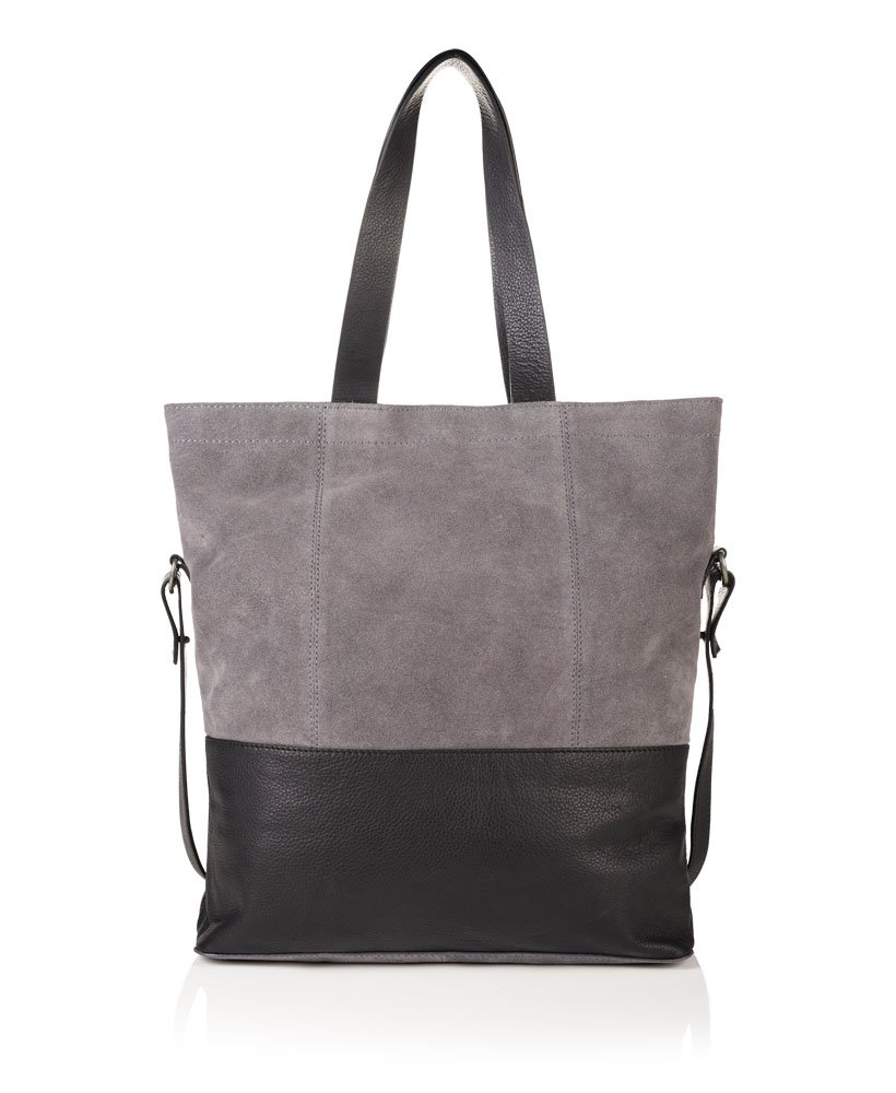 Womens - Anneka Block Tote Bag in Black/grey | Superdry