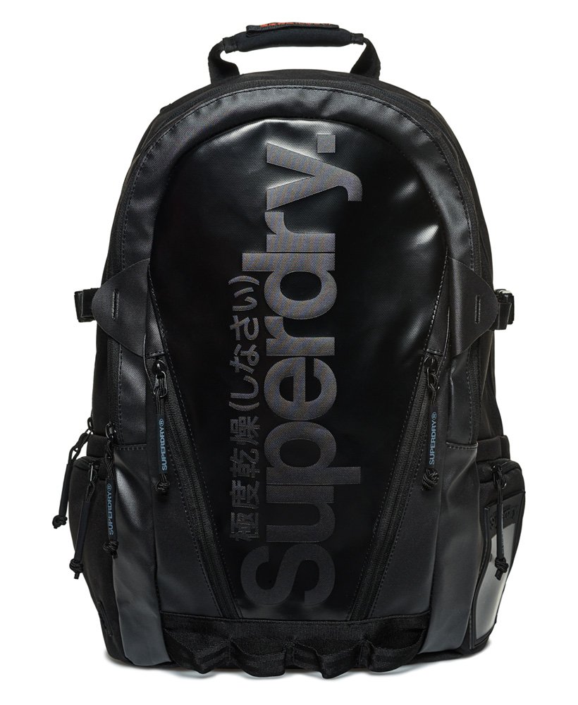 Mens - Mono Tarp Backpack in Black | Superdry