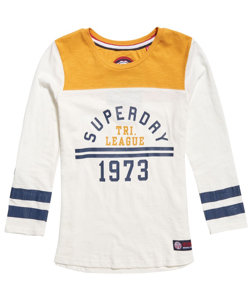 Superdry Tri League BaseballShirt Damen Sale Oberteile