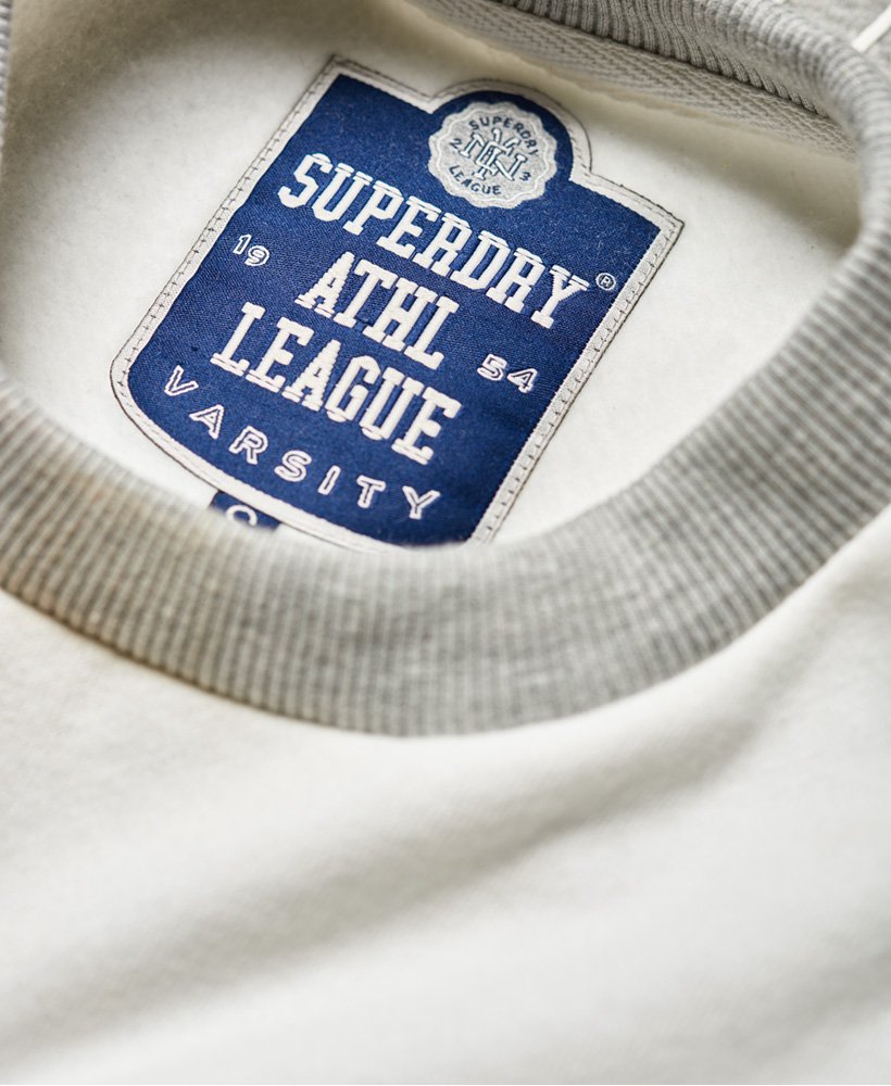 Womens - Repeat Crew Sweatshirt in Grey Marl | Superdry UK