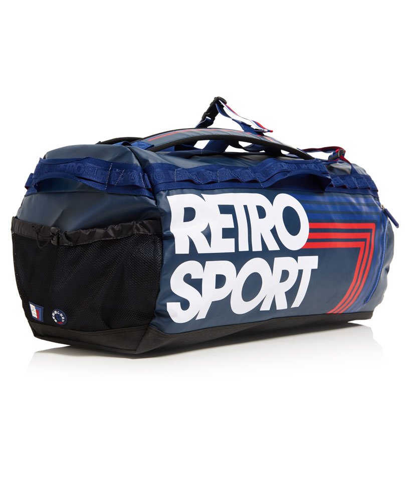 Mens - Retro Sport Kitbag in Retro Navy | Superdry