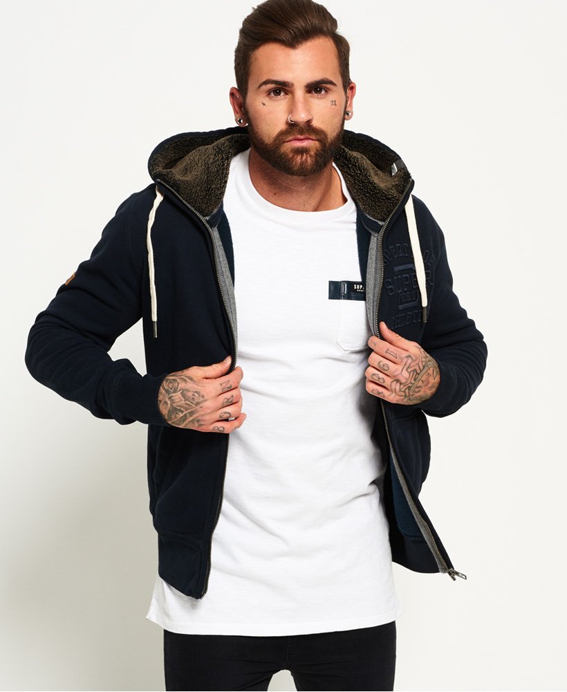 superdry zip up hoodie mens