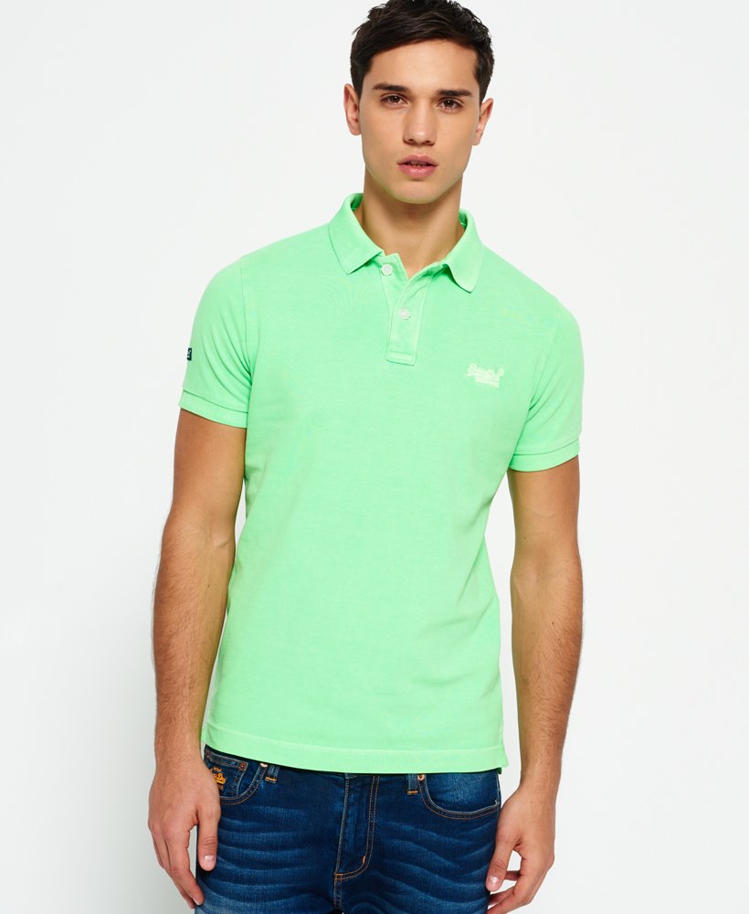 mens lime green polo shirt