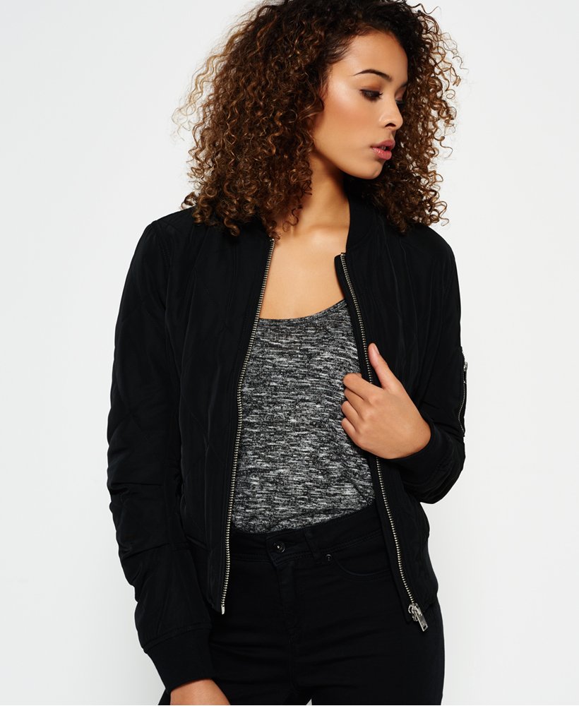 Download Superdry Quilted Utility Bomber Jacket - Women's Jackets ...