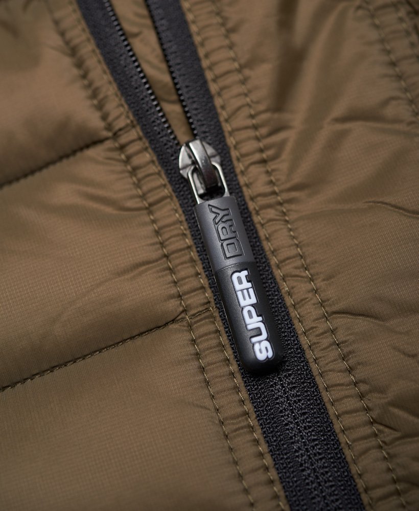 Men's - Fuji Triple Zip Through Jacket in Olive | Superdry UK