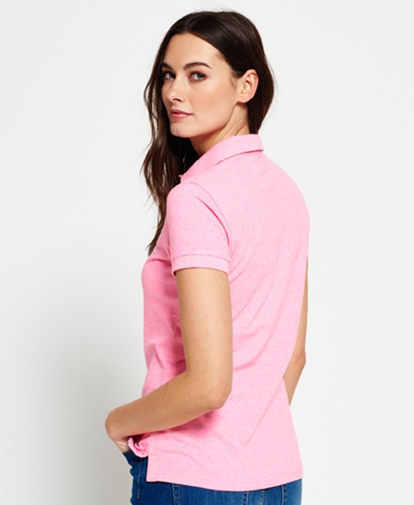 Buy Superdry Light Pink Marl Classic Pique Polo Shirt from Next Luxembourg