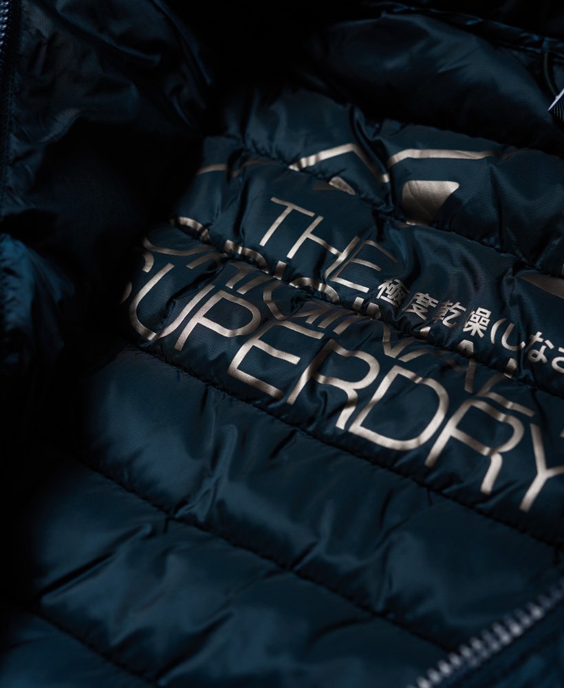 superdry luxe fuji double zip hooded jacket