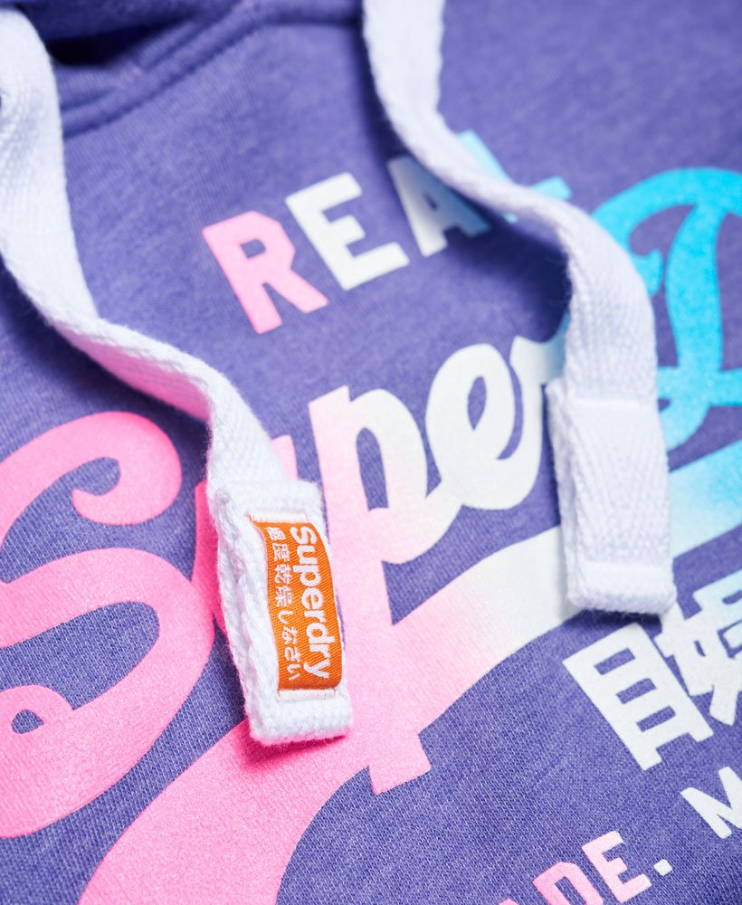 Logo Sweat Dégradé Superdry Vintage À Sweats Capuche xXdd0qwt
