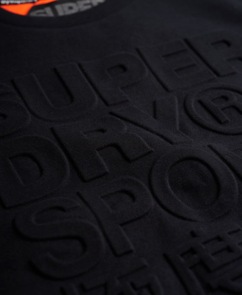 Superdry Gym Tech Embossed Crew Sweatshirt - Men's Tops