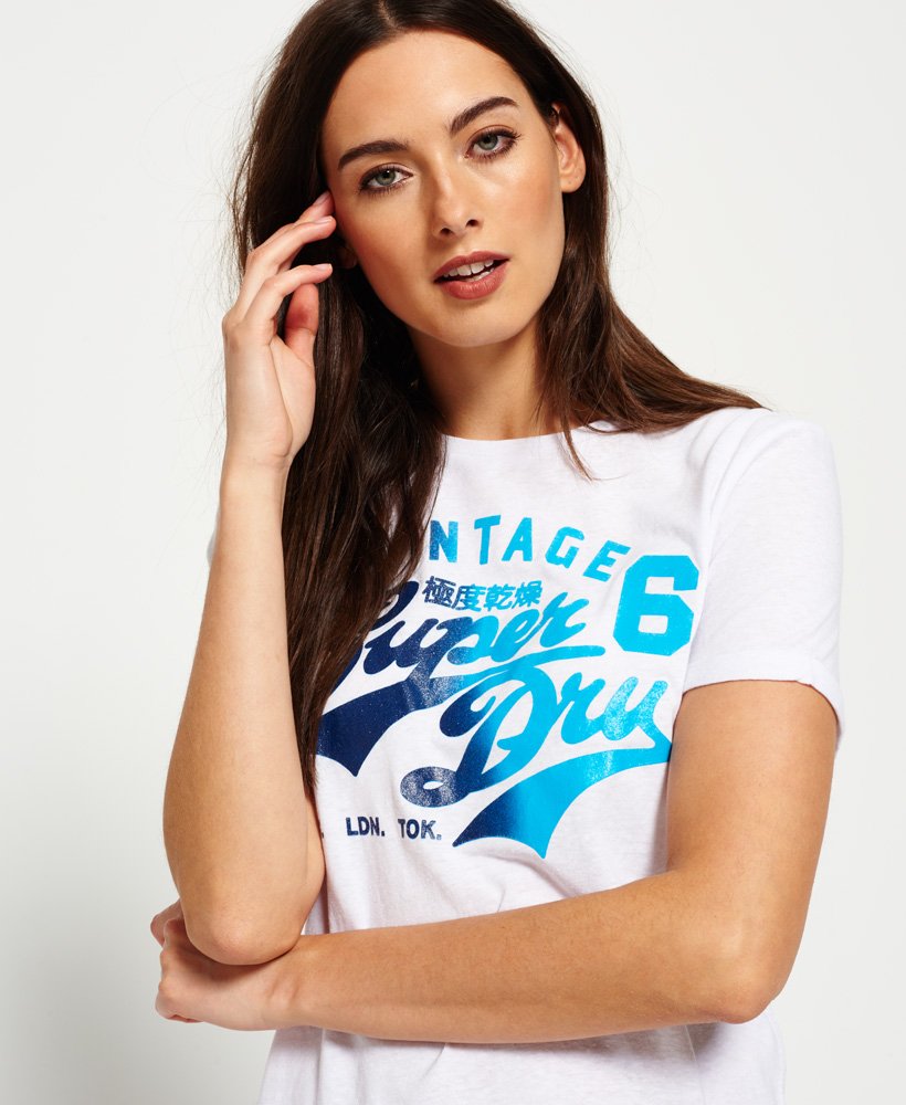 Womens - Stacker Boxy T-shirt in Optic | Superdry