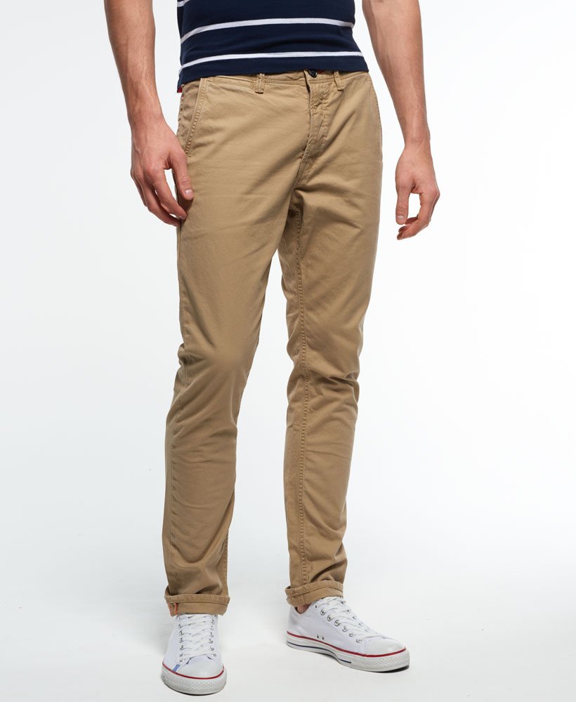 Mens - Rookie Chino Trousers in Desert Beige | Superdry