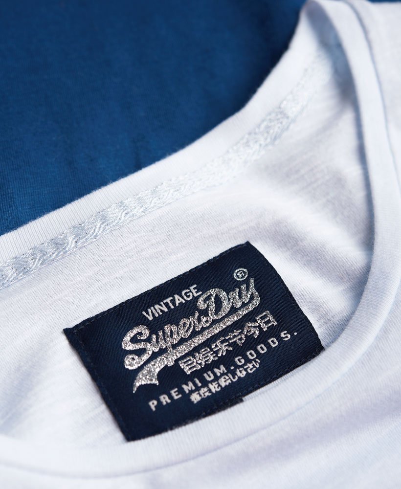 Womens - Double Dip Pocket T-shirt in Blue | Superdry