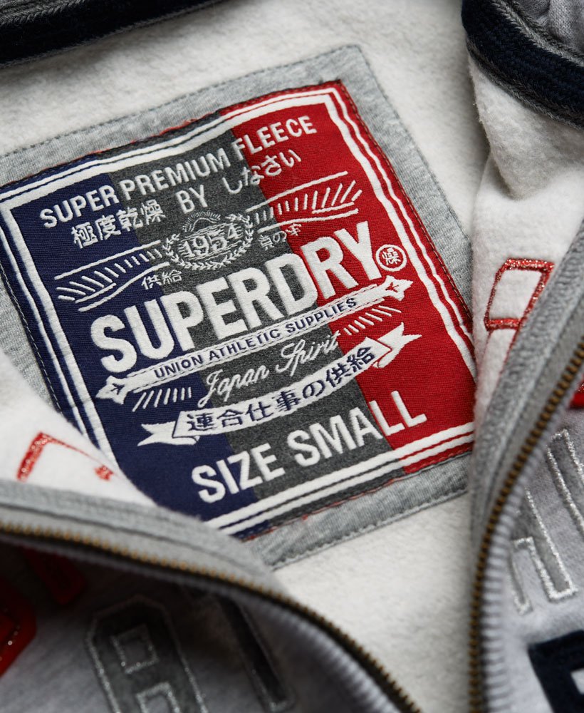 Womens - Sports Applique Hoodie in Light Grey | Superdry