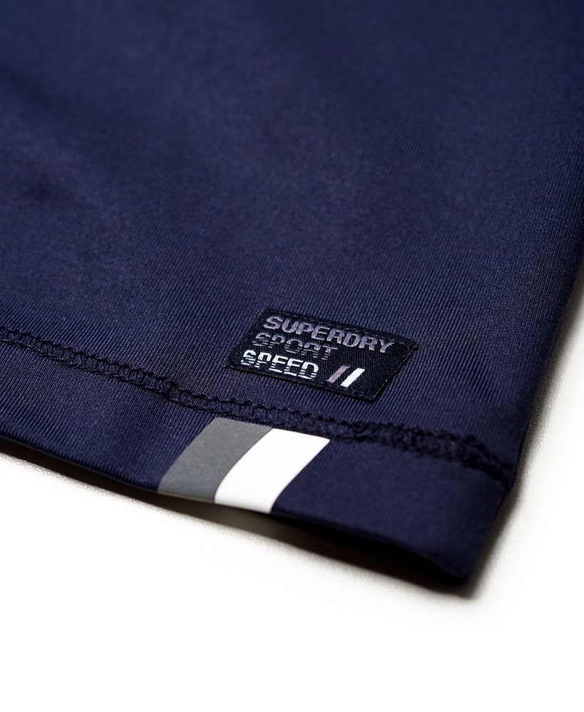 Superdry Sport Womens Medium Blue 1/4 Zip Long Sleeve Tech Jacket