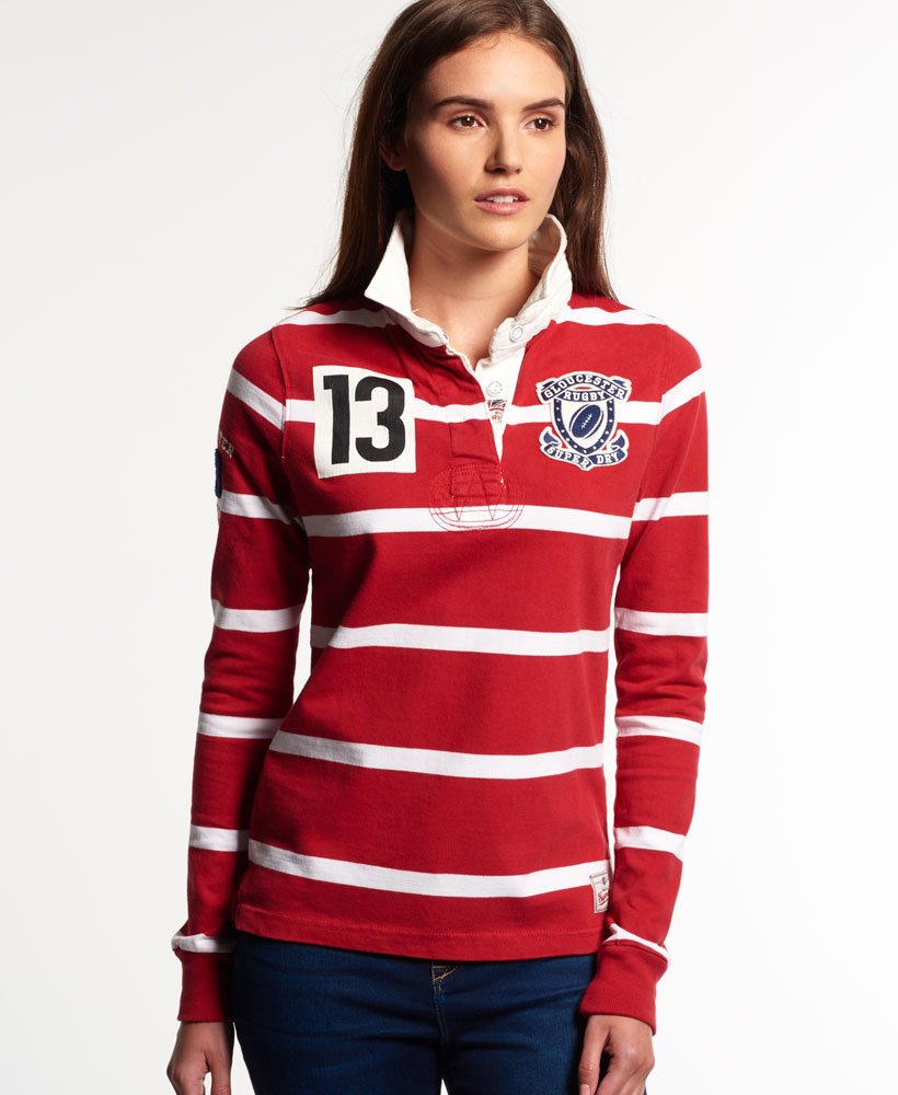 fusie Pelmel halfrond Dames Gloucester Rugby shirt Rood | Superdry BE-NL