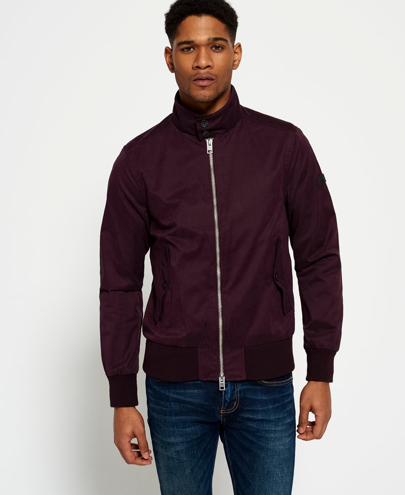 Mens - Nordic Harrington Jacket in Purple | Superdry