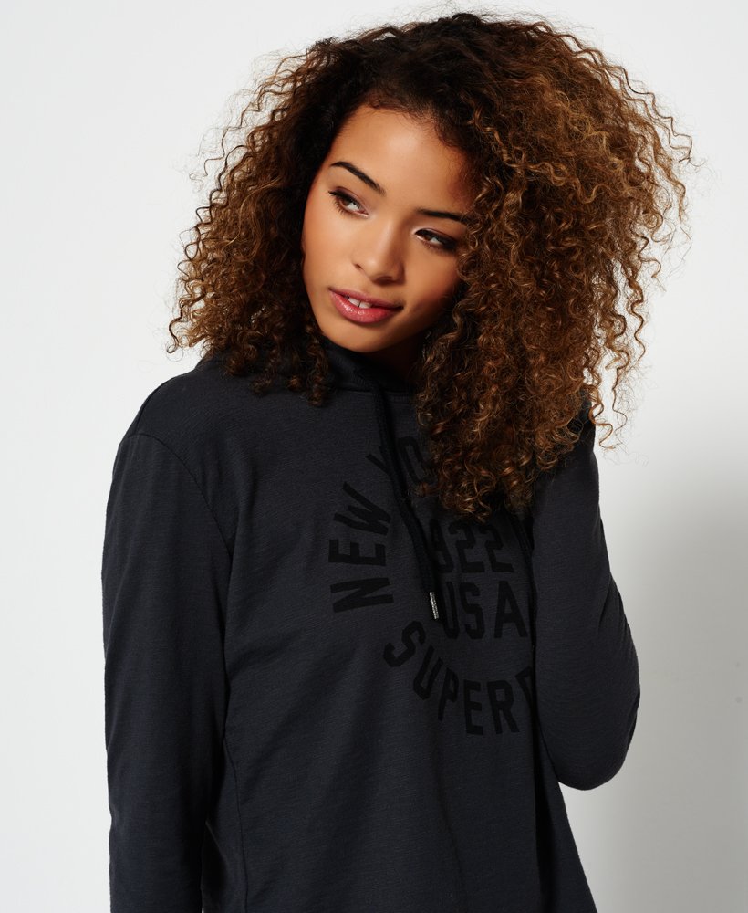 Superdry Graphic Crop Hoodie - Womens Sale - all sites - T Shirts